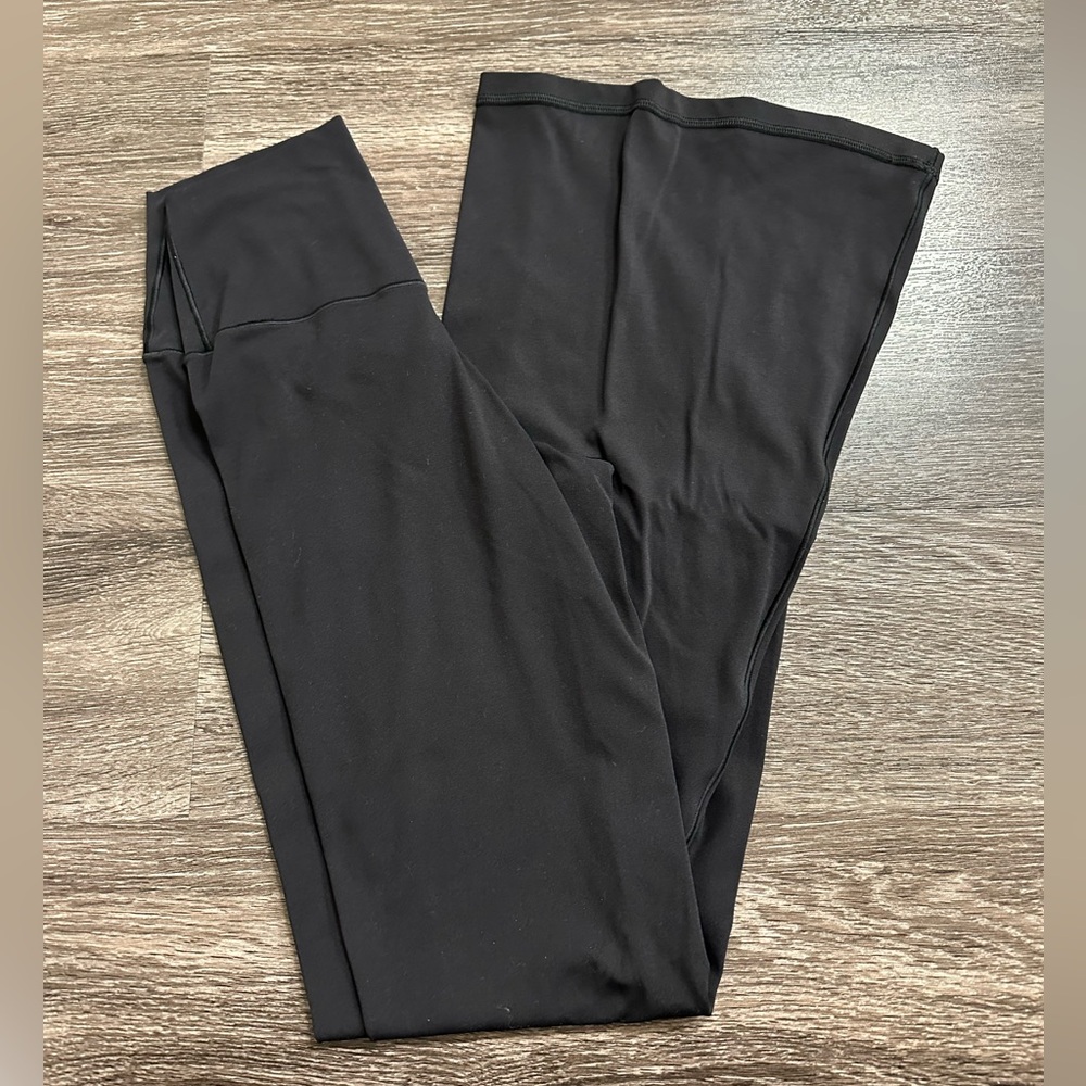 Aerie Black Cross Over Waist Flare Legging